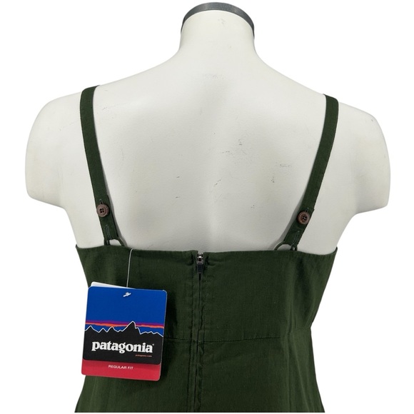 NWT Patagonia Hemp and Organic Cotton Summertime Dress Urbanist Green Size 8 - Picture 9 of 13
